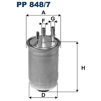 

FILTRON Palivový filtr PP 848/7