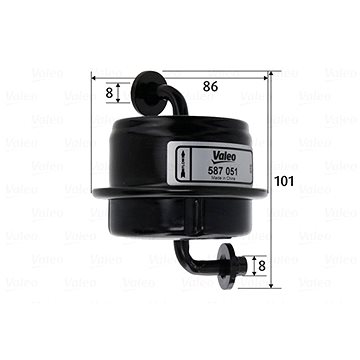 

VALEO Palivový filtr 587051