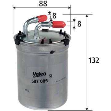 

VALEO Palivový filtr 587086
