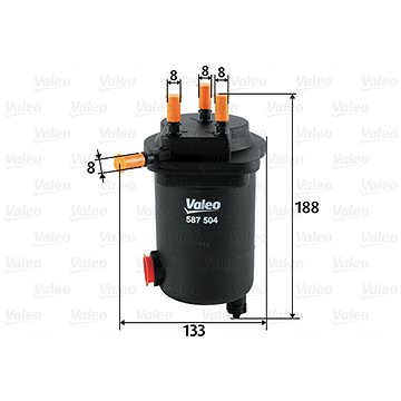 

VALEO Palivový filtr 587504