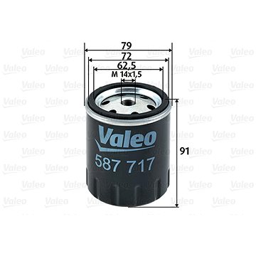 

VALEO Palivový filtr 587717