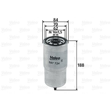 

VALEO Palivový filtr 587724