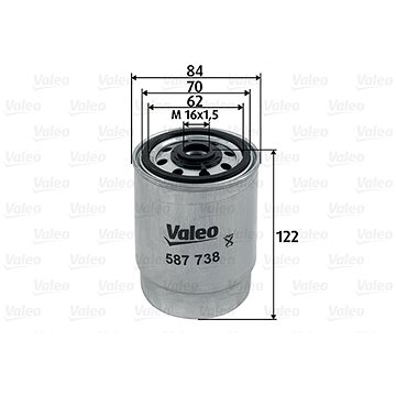 

VALEO Palivový filtr 587738