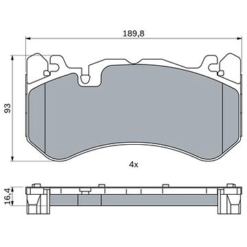 

BOSCH Brzdové destičky 0 986 424 861