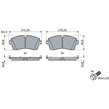 

BOSCH Brzdové destičky 0 986 424 871
