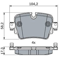 

BOSCH Brzdové destičky 0 986 494 753