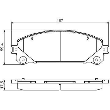 

BOSCH Brzdové destičky 0 986 495 169