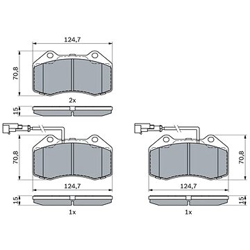 

BOSCH Sada brzdových destiček 0 986 494 903