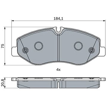 

BOSCH Sada brzdových destiček 0 986 494 914