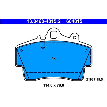 

ATE 604815 Sada brzdových destiček 13.0460-4815.2