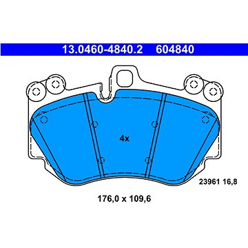 

ATE 604840 Sada brzdových destiček 13.0460-4840.2