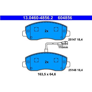 

ATE 604856 Sada brzdových destiček 13.0460-4856.2