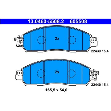 

ATE Sada brzdových destiček 13.0460-5508.2