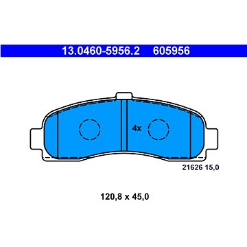 

ATE 605956 Sada brzdových destiček 13.0460-5956.2