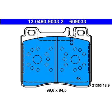 

ATE 609033 Sada brzdových destiček 13.0460-9033.2