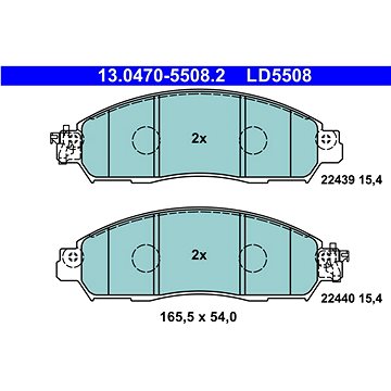 

ATE Sada brzdových destiček 13.0470-5508.2