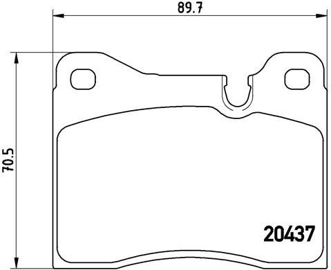 

BREMBO Sada brzdových destiček P 06 003