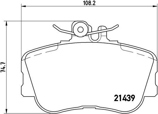 

BREMBO Sada brzdových destiček P 06 017