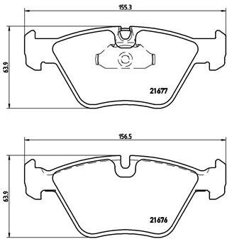 

BREMBO Sada brzdových destiček P 06 022