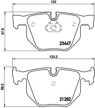 

BREMBO Sada brzdových destiček P 06 029