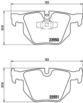 

BREMBO Sada brzdových destiček P 06 039