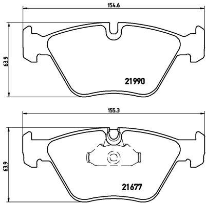 

BREMBO Sada brzdových destiček P 06 065