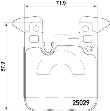 

BREMBO Sada brzdových destiček P 06 087