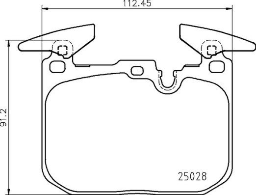 

BREMBO Sada brzdových destiček P 06 098