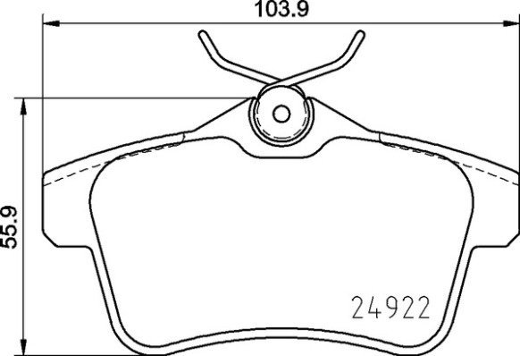 

BREMBO Sada brzdových destiček P 06 102