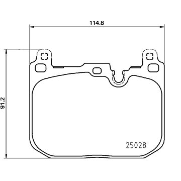 

BREMBO Sada brzdových destiček P 06 110