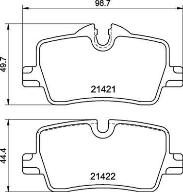 

BREMBO Sada brzdových destiček P 06 113