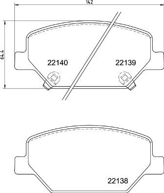

BREMBO Sada brzdových destiček P 07 007