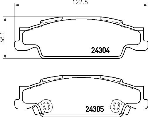 

BREMBO Sada brzdových destiček P 09 007