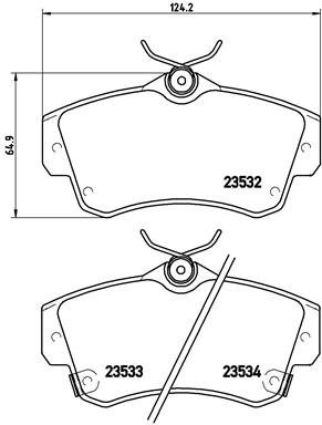 

BREMBO Sada brzdových destiček P 11 012