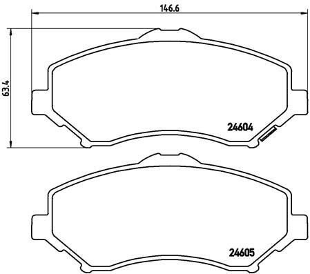 

BREMBO Sada brzdových destiček P 11 022
