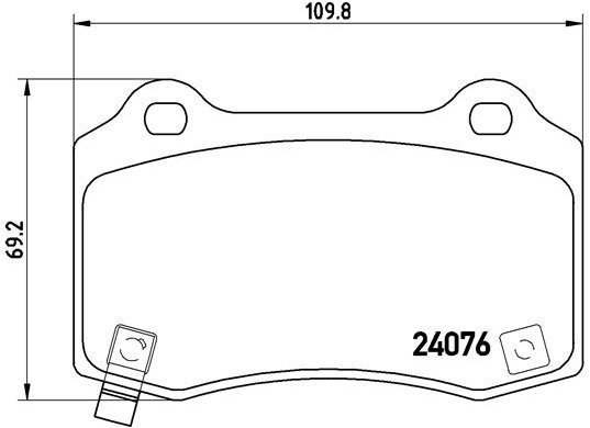 

BREMBO Sada brzdových destiček P 11 024