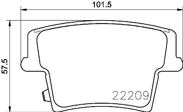

BREMBO Sada brzdových destiček P 11 040