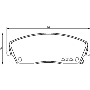

BREMBO Sada brzdových destiček P 11 041