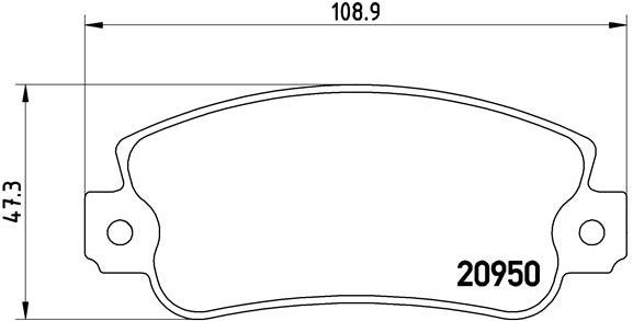 

BREMBO Sada brzdových destiček P 23 021