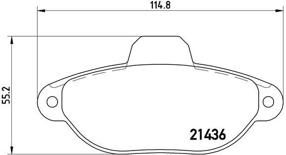 

BREMBO Sada brzdových destiček P 23 060