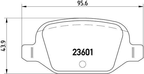 

BREMBO Sada brzdových destiček P 23 064
