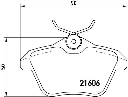 

BREMBO Sada brzdových destiček P 23 067