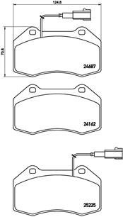 

BREMBO Sada brzdových destiček P 23 139