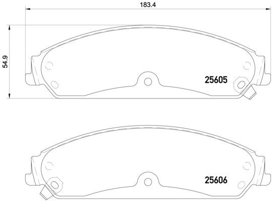 

BREMBO Sada brzdových destiček P 23 149