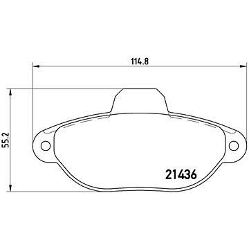 

BREMBO Sada brzdových destiček P 23 160