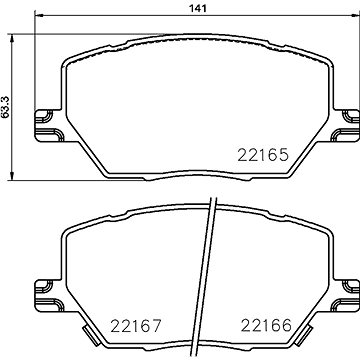 

BREMBO Sada brzdových destiček P 23 164