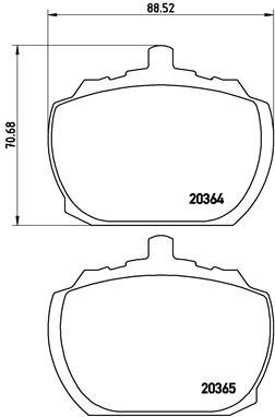 

BREMBO Sada brzdových destiček P 24 004