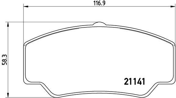 

BREMBO Sada brzdových destiček P 24 023