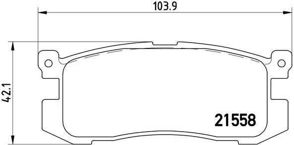 

BREMBO Sada brzdových destiček P 24 025