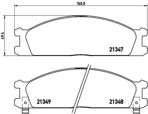 

BREMBO Sada brzdových destiček P 24 026